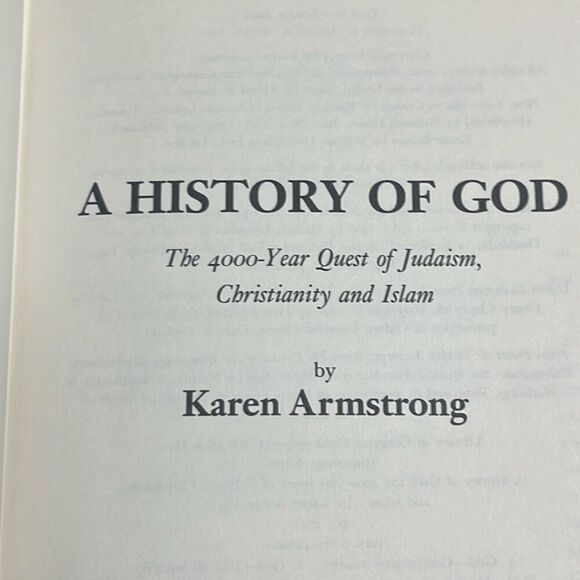 A History of God: The 4,000-Year Quest of Judaism, Christianity, Islam HB 1993 - Picture 4 of 5